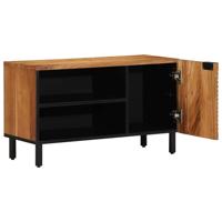 TV-Meubel met plank Bruin 80 x 31,5 x 46 cm Massief acaciahout
