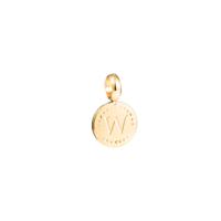 Go Dutch Label Letter W Kettinghanger Goud
