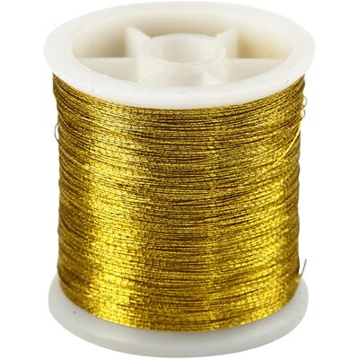 Creativ Company Naaigaren, dikte 0,15 mm, goud, 100 m/ 1 rol