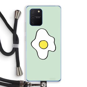 Spiegelei: Samsung Galaxy Note 10 Lite Transparant Hoesje met koord