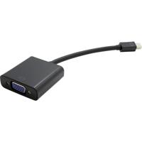 Value 12.99.3125 DisplayPort-kabel Mini-displayport / VGA Adapterkabel Mini DisplayPort-stekker, VGA-bus 15-polig 0.15 m Zwart