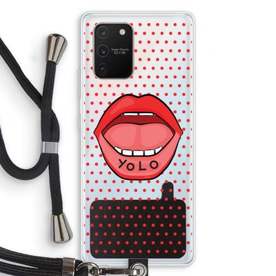 Yolo Denise: Samsung Galaxy S10 Lite Transparant Hoesje met koord