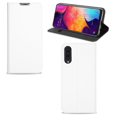 Samsung Galaxy A50 | Standcase | Hoesje Wit met Pashouder