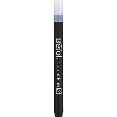 Berol colourfine, lijndikte 0,6 mm, zwart, 12 stuk/ 1 doos