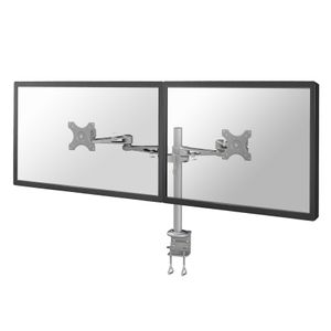 Monitorarm Neomounts D935D 2x10-27" met klem zilvergrijs