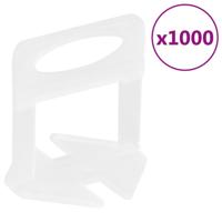 VidaXL Nivelleerklemmen voor tegels 1000 st 3 mm