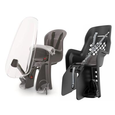 Bilby Voorzitje met windscherm en Joy Achterstoeltje bagagedrager montage set
