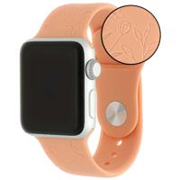 Apple Watch Print Sport Band - Bloemen Oranje - 44, 45, 46 & 49mm