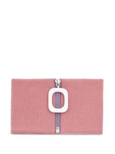 JW Anderson col en laine à fermeture zippée - Rose