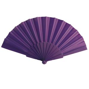 Spaanse Handwaaier - paars - 23 x 43 cm - Verkoeling waaiers voor zomerse themperatuur