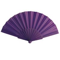 Spaanse Handwaaier - paars - 23 x 43 cm - Verkoeling waaiers voor zomerse themperatuur