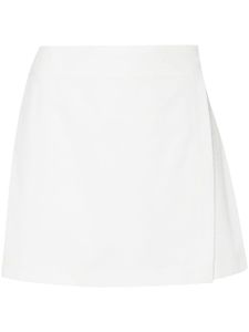 Chloé short en coton Hose à design superposé - Blanc