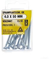 Spaanpl.schr. 4.0x50mm 15st - Deltafix