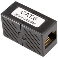 Roline RJ45-koppeling RJ45 Adapter CAT 6 Zwart - thumbnail