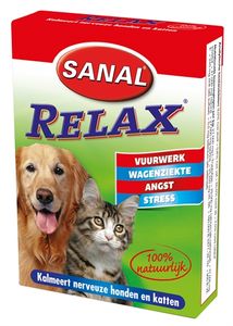 SANAL DOG/CAT RELAX KALMERINGSTABLET 15 TABLETTEN