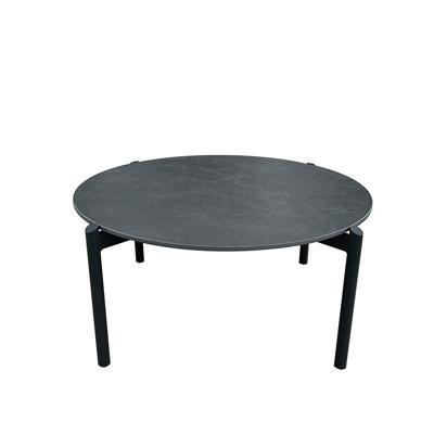 Castle Rock lounge tafel midnight grey dia. 87 cm - Oosterik home