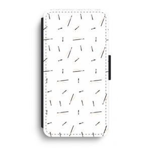 Hipster stripes: iPhone XR Flip Hoesje