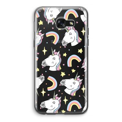 Rainbow Unicorn: Samsung Galaxy A5 (2017) Transparant Hoesje