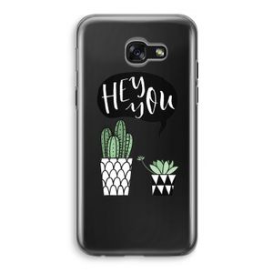 Hey you cactus: Samsung Galaxy A5 (2017) Transparant Hoesje