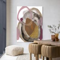 Urban Cotton Wandkleed 'Gravity' 145 x 190cm in Frame - black