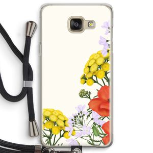 Wilde bloemen: Samsung Galaxy A5 (2016) Transparant Hoesje met koord