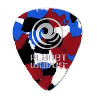 D&apos;Addario 1CMC7-10 Multi-color celluloid plectra 10 pack extra heavy - thumbnail