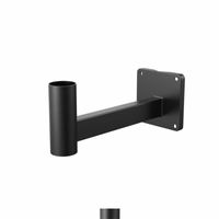 Wandsteun muursteun 60mm voor paal top armatuur zwart