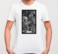 Rotterdam topografische kaart T-shirt