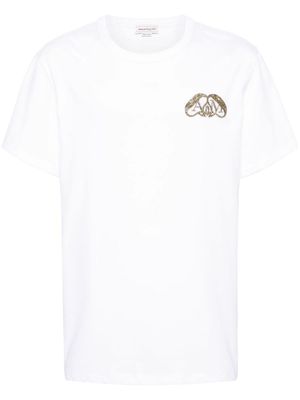 Alexander McQueen t-shirt à logo - Blanc