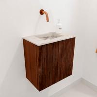 Toiletmeubel Mondiaz Joya Dlux | 40 cm | Meubelkleur Ruby | Faye wastafel Nata Wasbak Midden | Zonder kraangat(en)