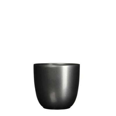 Bloempot Pot rond es/13 tusca 14 x 14.5 cm antraciet Mica - Mica decorations