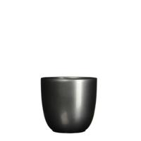 Bloempot Pot rond es/13 tusca 14 x 14.5 cm antraciet Mica - Mica decorations