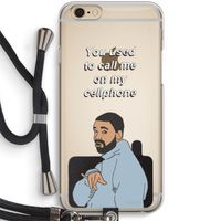 Hotline bling: iPhone 6 / 6S Transparant Hoesje met koord