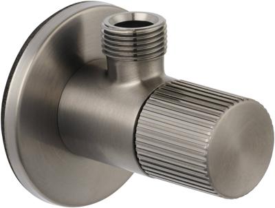 Ben Engraved Line hoekstopkraan incl. aansluitslang 1/2 x 3/8 inch gunmetal