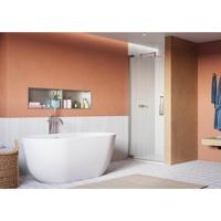 Crosswater Asura Douchedeur - 80cm - draaideur - zonder hendel - gepolijst rvs AUHDSC0800