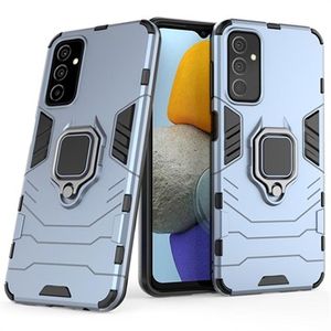 Samsung Galaxy M23/F23 Hybrid Case met Ringhouder - Blauw