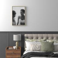 Foto op canvas met baklijst neutraal 40x60