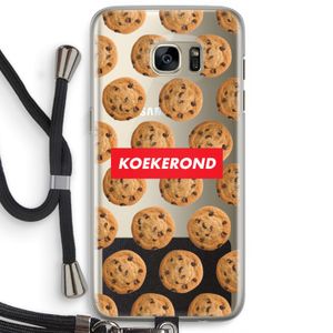 Koekerond: Samsung Galaxy S7 Edge Transparant Hoesje met koord