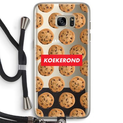 Koekerond: Samsung Galaxy S7 Edge Transparant Hoesje met koord