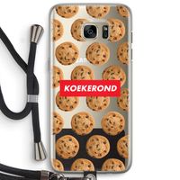 Koekerond: Samsung Galaxy S7 Edge Transparant Hoesje met koord