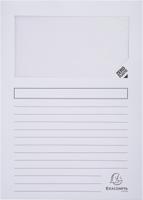 Exacompta L-map met venster Forever, pak van 100 stuks, wit