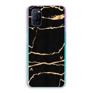 Gouden marmer: Oppo A52 Transparant Hoesje