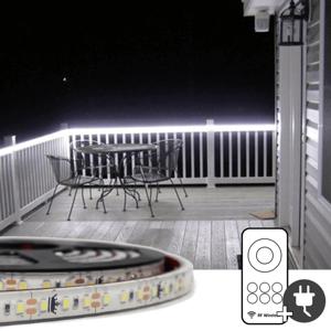 7 meter koud wit led strip voor buiten complete set