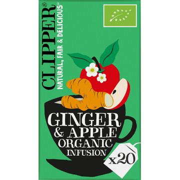 Clipper Ginger & Apple Organic Infusion 20 Stuks 40 g bij Jumbo