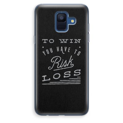 Risk loss: Samsung Galaxy A6 (2018) Transparant Hoesje
