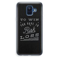 Risk loss: Samsung Galaxy A6 (2018) Transparant Hoesje Risk loss: Samsung Galaxy A6 (2018) Transparant Hoesje