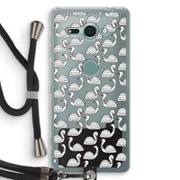 Zwanen: Sony Xperia XZ2 Compact Transparant Hoesje met koord