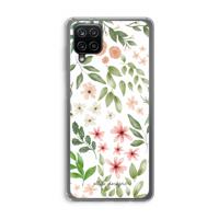 Botanical sweet flower heaven: Samsung Galaxy A12 Transparant Hoesje