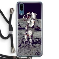 Spaceman: Huawei P20 Transparant Hoesje met koord Spaceman: Huawei P20 Transparant Hoesje met koord