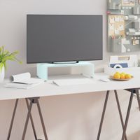 Tv-meubel/monitorverhoger 40x25x11 cm glas groen groen